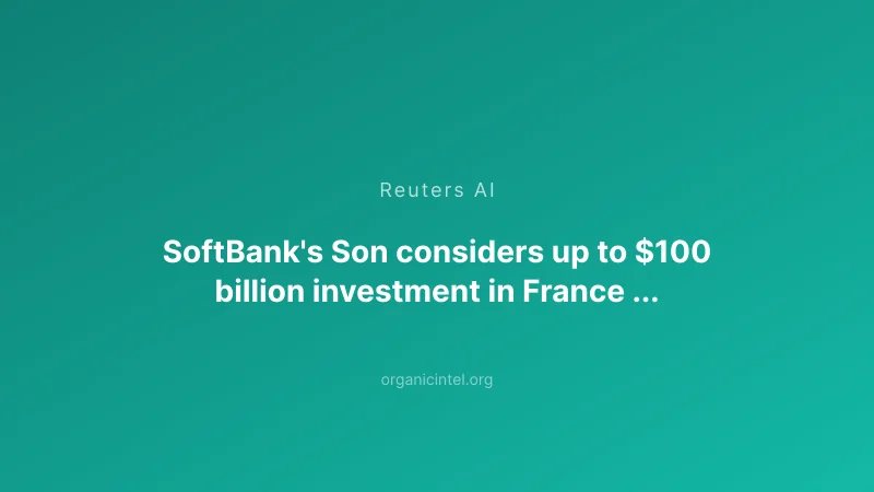 SoftBank Pledges Up to €75 Billion for French AI Data Center Buildout