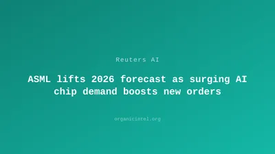ASML Sees 2026 Revenue Surge to €39B as AI Chip Rush Redraws Global Supply Map