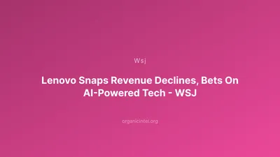 Lenovo Shares Surge 13% to 26-Year High as AI Revenue Nears One-Third of Sales